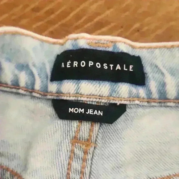 AEROPOSTALE MOm Jean acid washed size 00 double zero - Picture 7 of 11
